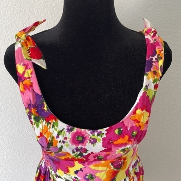 Breaking Loose NYC Bright Floral Tea Dress - Picture 2 of 10